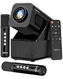 GRAB Lifelong Projector with 2 Karaoke Party Mics Booming 20W Speakers 7414