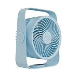 Zebronics Heat Buster 300 Portable Desk Fan Upto 13h Backup 3600mAh Rechargeable Battery 360 Rotatable Fan 4 Speed 1 Breeze Mode WallMountable for Travel Office Home Blue