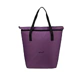 F Gear Flex Purple Tote Bag for WomenHandbag with 1 Spacious Compartment Inside 2 PocketsZip Closure Premium FinishLightweight DurableShopping Stylish Office Travel College Tote