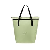 F Gear Flex Quite Green Tote Bag for WomenHandbag with 1 Spacious Compartment Inside 2 PocketsZip Closure Premium FinishLightweight DurableShopping Stylish Office Travel College Tote