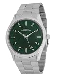 French Connection Axiom Mens Green Sunray Dial Analog Watch with Round Case FCN0167NSM