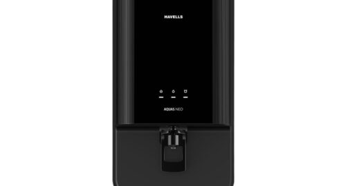 Havells Aquas Neo Water Purifier, RO + UF Purification, Vital Magnesium Enriched, 7-stages, 7L Storage, Ideal for Borewell, Tanker & Municipal Water, Significant water savings, BIS Approved, Black