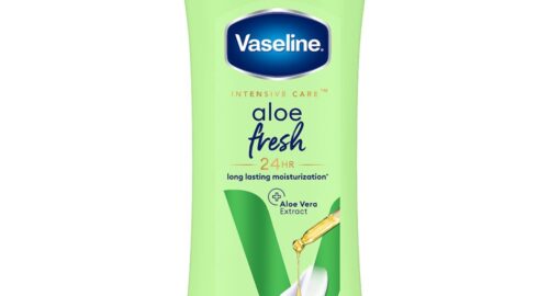 Vaseline Aloe Fresh Body Lotion,24 HR Long Lasting Moisturisation with Aloe Vera extract and Menthol, 600ml