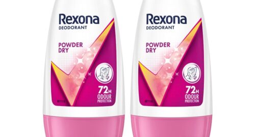 Rexona Powder Dry Underarm Roll-On Deodorant for Women | 72H Odour Protection | 50ML (Combo pack of 2)