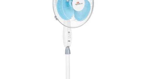 RR Signature 400 MM Zello Normal Speed Pedestal Fan I Stand Fan For Home (2 Year Manufacturer Warranty)