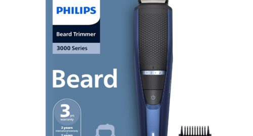 Philips India’s No.1 Men’s Trimmer* | Lift & Trim Technology | Skin Friendly Beard Trimmer for Men | Effortless Styling | Self-Sharpening Blades | 60 mins runtime | 3 yrs warranty* | BT3325
