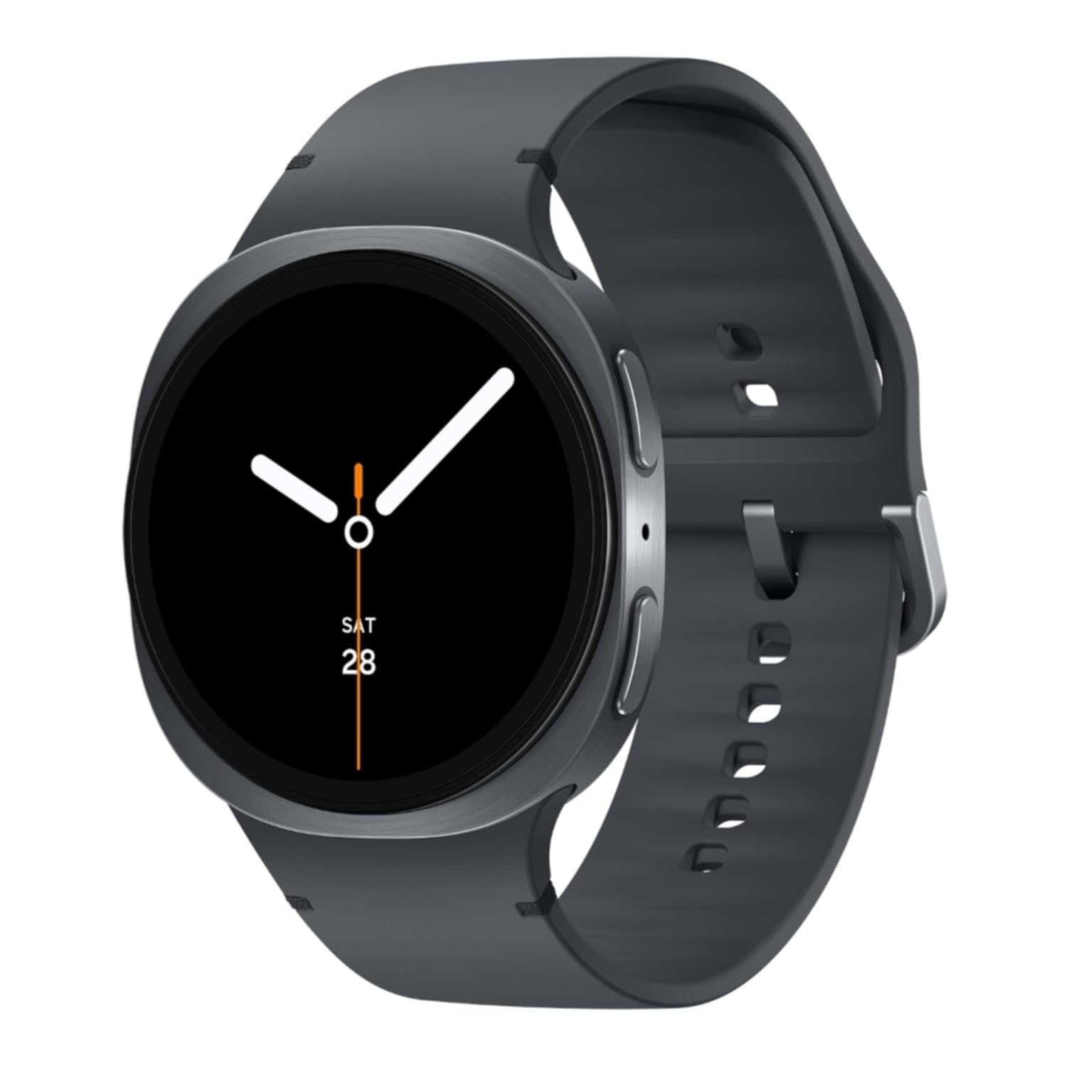 Samsung Galaxy Watch8 (44mm, Bluetooth, Graphite) with 3nm Processor | Dual GPS | Sapphire Glass & Armor Aluminum | 5ATM & IP68 | BP, ECG, IHRN & Vascular Load Monitoring | Anti-oxidant Index