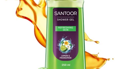 Santoor Refreshing Shower Gel With Natural Lemon & Frangipani Extracts| For Men & Women| For Soft and Fresh Skin| Suitable For All Skin Types| No Parabens| No Silicones| 250ml