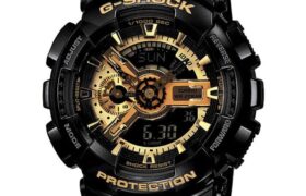 Casio G-Shock GA-110GB-1ADR Black & Gold Analog-Digital Dial Black Resin Strap Men’s Watch Shock and 200M Water Resistant G339