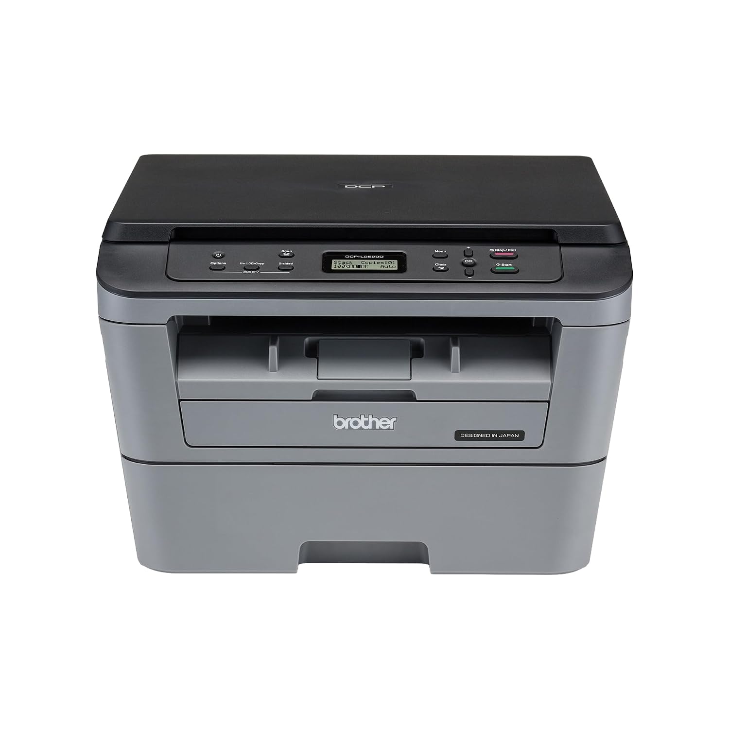 Brother DCP-L2520D Automatic Duplex Laser Printer with 30 Pages Per Minute Print Speed, Multifunction (Print Scan Copy), 2 in 1 (ID) Copy Button, LCD Display, 32 MB Memory, 250 Sheet Paper Tray, USB