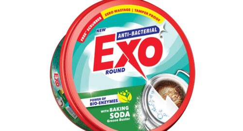 Exo Anti-Bacterial Dishwash Bar 500gm | Power of Bio-Enzymes Removes Tough Grease | Complete Dishwashing Solution With Baking Soda for Grease Buster | Experience Hygienic & Superior Cleaning