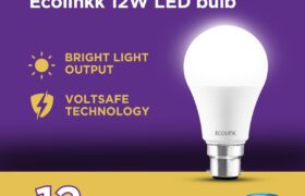 EcoLink 12 Watts Led Bulb |12-Watt Led Bulb For Room & Home | Bulb Base : B22, Colour : Cool Day Light, Pack Of 1