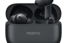 realme Buds T310 True Wireless in-Ear Earbuds with 46dB Hybrid ANC, 360° Spatial Audio, 12.4mm Dynamic Bass Driver, Upto 40Hrs Battery and Fast Charging (Vibrant Black)
