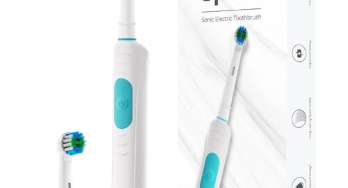 beatXP Spark Sonic Electric Toothbrush for Adults with 2 Brush Heads & Smart Cleaning Modes | Rechargeable Electric Toothbrush | 30000 strokes/min with Long Battery Life (White)