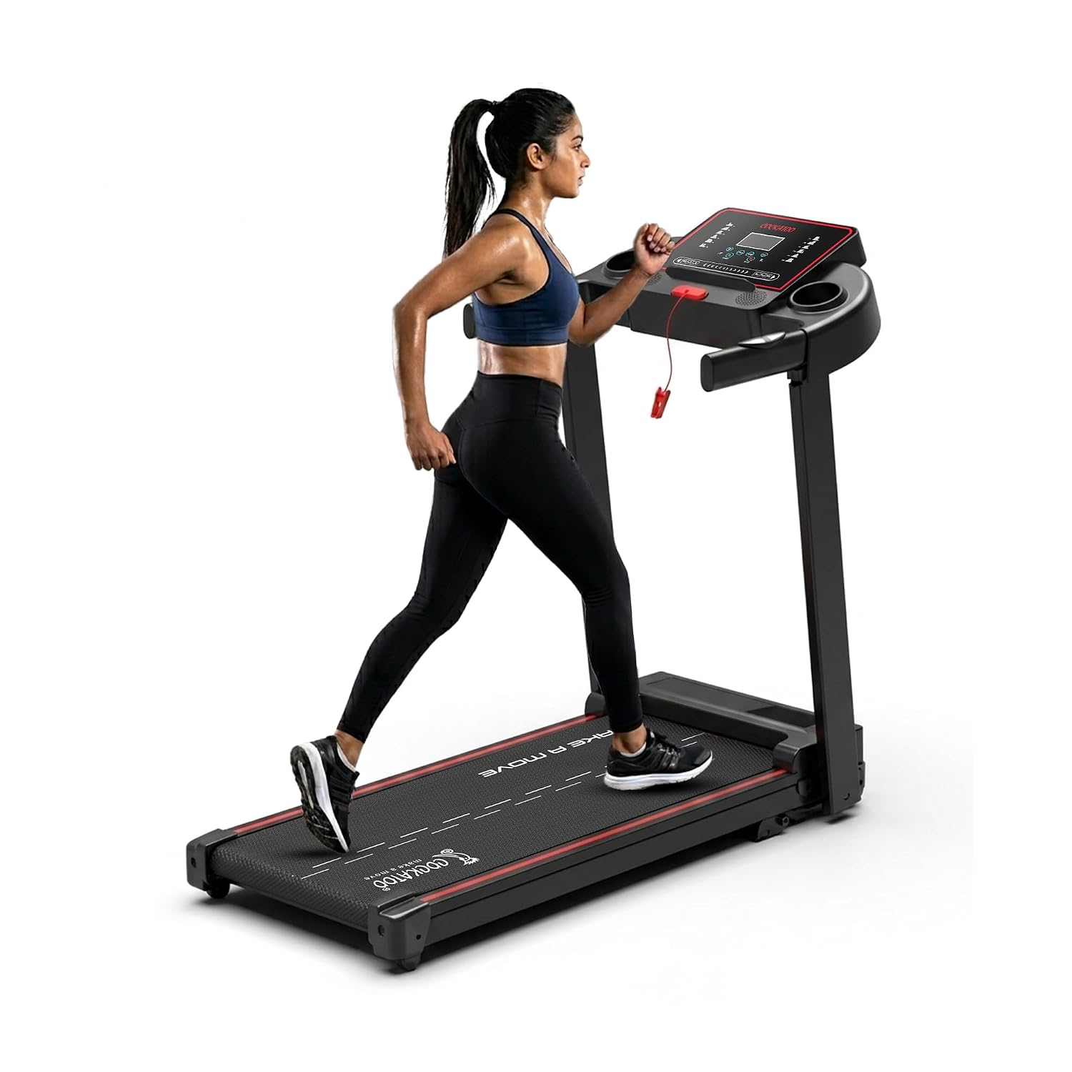 Cockatoo SmartRun3.5 3.5HP Peak DC Motorized Treadmill for Home, with 3 Level Manual Incline, Max Speed 14 Km/Hr, Max User Weight 120Kg,(DIY Installation)