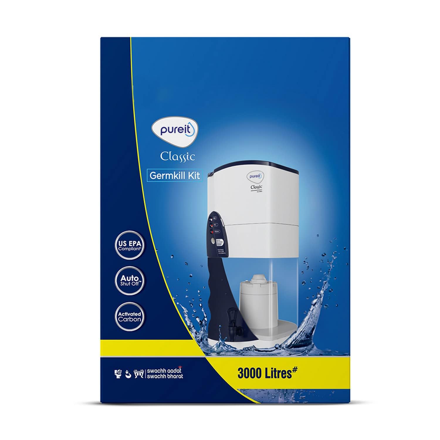 Pureit Germkill kit for Classic water purifier – 3000 L capacity Activated Carbon