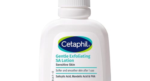 Cetaphil Gentle Exfoliating SA Lotion 29ml | Lightweight Daily Moisturizer with Salicylic Acid, Mandelic Acid & Gluconolactone | 48 Hr Hydration & Gentle Exfoliation | For Sensitive Skin