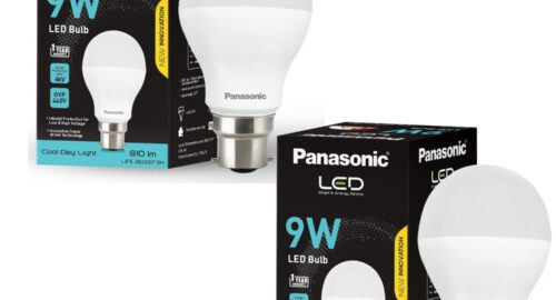 Panasonic Dura Saver 9W Bulb, B22 LED Bulb Base For Home & Office, 1 Year Warranty, Energy Efficiet, 6500K Cool Daylight (Pack of 2)