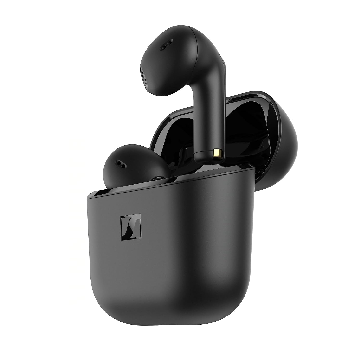 Sennheiser ACCENTUM Open True Wireless Earbuds-Smart Touch Controls, Lightweight & Breathable Design, Upto 28H Battery, Quick Charging, IPX4 Splash Resistance-Black