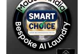 Samsung Smart Choice 12 kg, 5star, AI Ecobubble, Super Speed, Wi-Fi, Hygiene Steam with Inbuilt Heater, Digital Inverter, Fully-Automatic Front Load Washing Machine (WW12DG5B24AXTL, Inox)