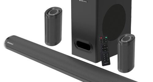 ZEBRONICS Zeb-Juke BAR 9500WS PRO Dolby 5.1 soundbar with Wireless Satellites, Dolby Audio, 525 Watts Output Power, 16.5cm subwoofer, HDMI ARC, Optical, BT v5.0, LED Display, Wall Mount and AUX,Black