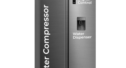 Midea 560 L Side by Side Refrigerator, Inverter Compressor, Multi Air Flow Cooling, Water Dispenser (MDRS704FGF46 Frost Free, Energy Efficient, Large Capacity, Bru-Steel Finish)