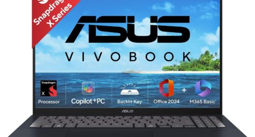 ASUS Vivobook 16, Snapdragon X, 16GB RAM, 512GB SSD, FHD+ 16″, Windows 11, Office Home 2024, Quiet Blue, 1.88kg, X1607QA-MB049WS, Qualcomm Adreno iGPU, 45TOPS, M365 Basic (1Year)* Laptop