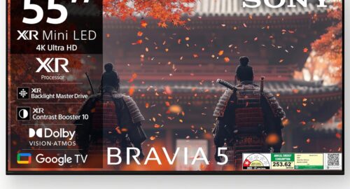 Sony 139 cm (55 inches) BRAVIA 5 4K Ultra HD Smart Mini LED Google TV K-55XR50