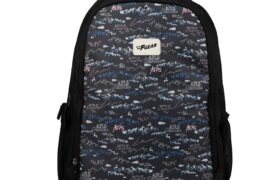 F Gear Shinra Black 34L School Backpack|3 Compartments|Airflow Padded Back Panel|Lightweight, Durable & Comfortable with water Bottle Holders|Ideal for School, College, Office & Travel