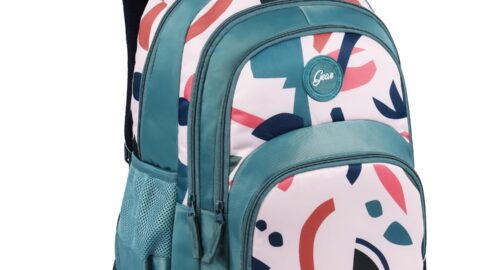 Gear Diva 17″/33L Large Water Resistant School Bag/Casual 4 Compartment Backpack/Daypack/Travel 4 Compartment Backpack/Kids Bag for Girls – Green