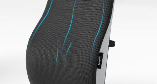 Lifelong Back Support Cushion for Office Chair & Car | Ergonomic Memory Foam Design for Better Posture, Reduced Fatigue, and Comfortable Sitting During Work or Travel