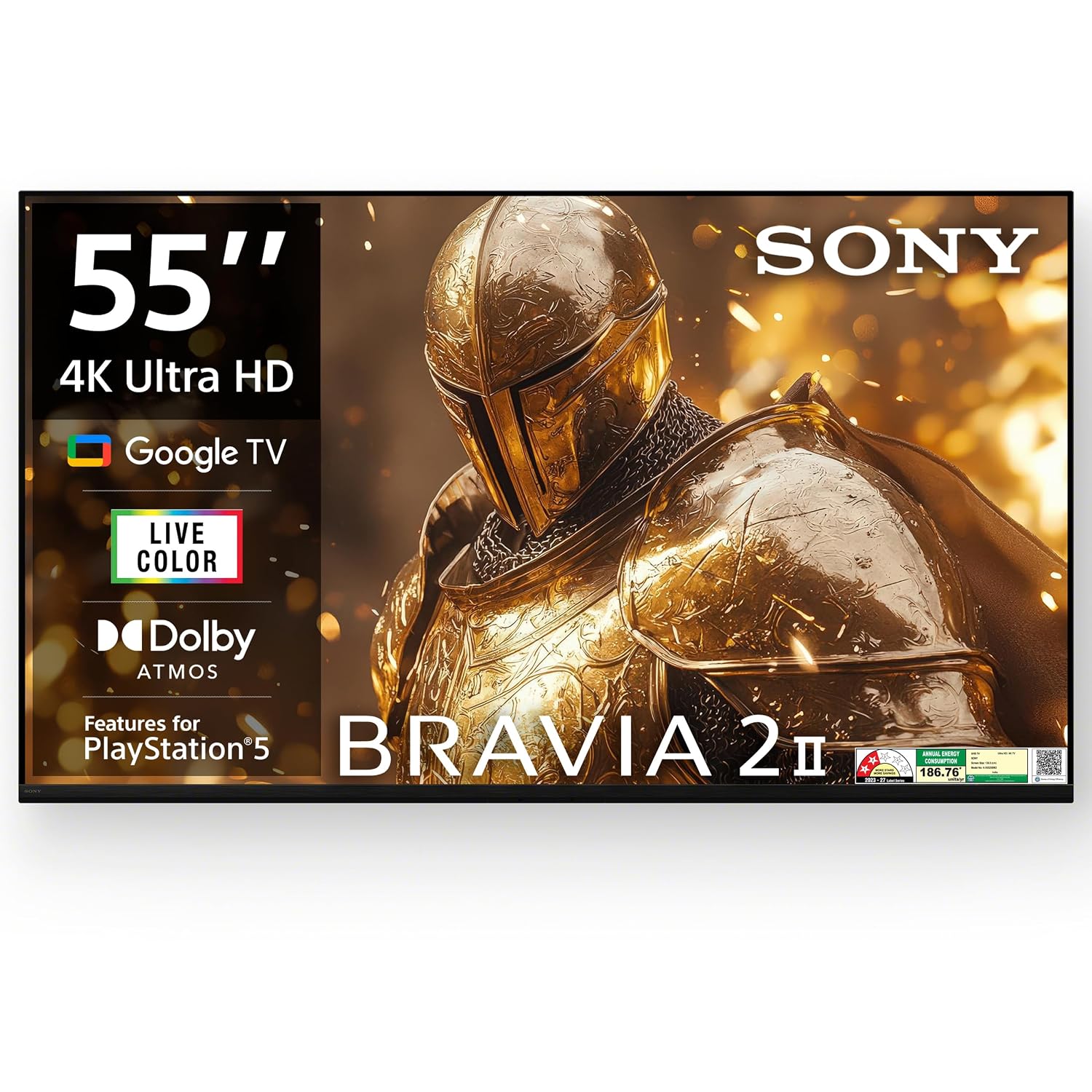 Sony 139 cm (55 inches) BRAVIA 2M2 Series 4K Ultra HD Smart LED Google TV K-55S25BM2