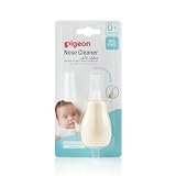 Pigeon Nose Cleaner Baby Nasal Aspirator Gentle Suction for Blocked Nose Soft Silicone Tip Safe Hygienic Easy to Use for Newborns