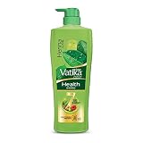 Dabur Vatika Health Shampoo 340 ml For Smooth Shiny Nourished Hair Repairs Hair Damage Controls Frizz For All Hair Types Goodness of Henna Amla