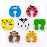 BabySafeHouse Finger Pinch Door Guard for Baby Safety Animal ShapePack of 5Door Stopper for Protection from Door Slamming Accidental Door Lock Door Stopper for Baby Safety Prevents Accidental Door Slamming Sudden Door Lock Prevention Non Toxic Child Safe EVA Foam