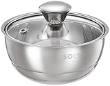 Solimo Stainless Steel Double Walled Insulated Curry Server Bowl 500ml Silver