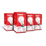 Eveready 14W Led Light Bulb High Efficiency GlareFree Light 4Kv Surge Protection Long Life Low Maintenance Uniform Light Distribution Cool Day Light 6500K Pack Of 4 B22D