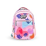 Gear Floral Blossom 30L Medium Water Resitant School BagCasual Standard 5 Compartment BackpackKids BagDaypackCollege Bag For GirlsWomen Pink