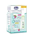 Chicco Toothpaste Strawberry Chicco Brush Green 636M