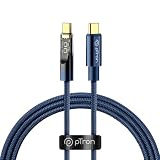 pTron Solero 80W TypeC Fast Charging USB Cable Compatible With Samsung OnePlus Oppo Vivo Xiaomi Other Devices Unbreakable Nylon Braid 480Mbps Data Sync Speed 1M Blue