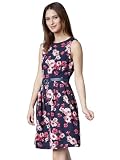 Tokyo Talkies Womens Sleeveless Boat Neck Printed Dresses Stylish Dresses Casual Dresses