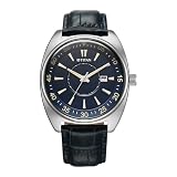 Titan Tonneau Analog with Date and Blue Dial Blue Leather Strap Watch for Men 90211SL01