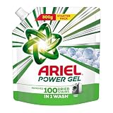 Ariel Power Gel Liquid Detergent for Front Load 300g Removes 100 Dried Stains in 1 Wash Faster Dissolving LongLasting Fragrance Color Protection At the price of Powders