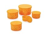 Aristo Glory Plastic Storage Container 4 Pcs Set Color May Vary