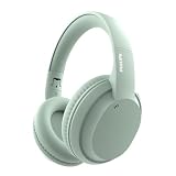 PHILIPS TAH4050 Wireless Bluetooth Headphones with Mic 40mm Dynamic Drivers Bluetooth 60 Up to 30H Playtime Dual Device Pairing USBC Fast Charging AUX Support OverEar Headset Green