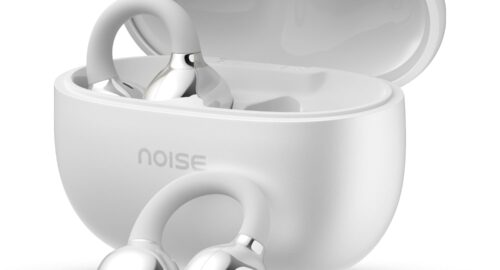Noise Air Clips Wireless Open Ear Earbuds with Chrome Finish, AirWave™ Technology,Up-to 40H Playtime, Dual Device Pairing, Quad Mic with ENC,12mm Driver,BTv5.4 (Pearl White)