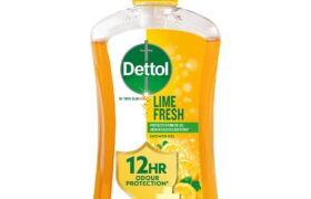 Dettol Body Wash and Shower Gel for Women and Men, Lime Fresh – 500ml | Soap-Free Bodywash | 12h Odour Protection