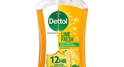 Dettol Body Wash and Shower Gel for Women and Men, Lime Fresh – 500ml | Soap-Free Bodywash | 12h Odour Protection