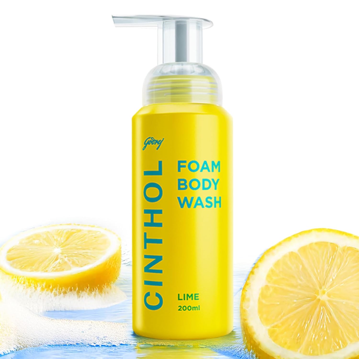 Cinthol Lime Foam Body Wash (200ml) | Unique Foam Formula for Moisturized & Irresistibly Soft Skin | Suitable for All Skin Types