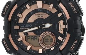 Casio Youth Series Analog-Digital Rose Gold Dial Men’s Watch – AEQ-110W-1A3VDF(AD222)